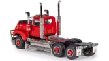 1:50 scale model of Mack Superliner AU Series 1 Day Cab - Red over Black