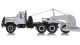 1:50 Scale Diecast Model of Mack B-81 Tandem Axle Tractor with Talbert 60-Ton Lowbed Trailer - White