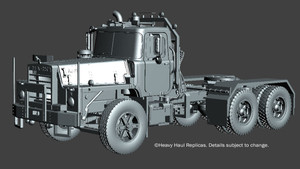 3D prototype of 1:50 scale Mack DM800 Tandem Axle Tractor with 50-ton winch. Details subject to change. 3D prototype of 1:50 scale Mack DM800 Tandem Axle Tractor with 50-ton winch. Details subject to change.