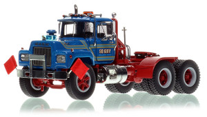 1:50 scale model of Sid Kamp Trucking 1987 Mack RD688SX tandem axle tractor