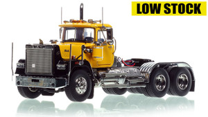 1:50 scale model of Mack Superliner Tandem Axle Tractor - Yellow over Black 1:50 scale model of Mack Superliner Tandem Axle Tractor - Yellow over Black