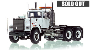 1:50 scale model of Mack Superliner Heavy Spec Tandem Axle Tractor - White over Black 1:50 scale model of Mack Superliner Heavy Spec Tandem Axle Tractor - White over Black