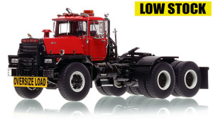 1:50 scale model of the Mack RD800 Tandem Axle Tractor - Red over Black 1:50 scale model of the Mack RD800 Tandem Axle Tractor - Red over Black