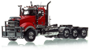 1:50 scale diecast model of Mack Titan Tri-axle Tractor - DHH Red over Black 1:50 scale diecast model of Mack Titan Tri-axle Tractor - DHH Red over Black