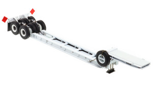 1:50 scale model of 1950s Rogers 90 Ton Beam Trailer - White