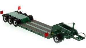 1:50 scale Greene Const. Green 1960s Talbert 60-Ton Cableneck Lowbed with Single-Axle Dolly
