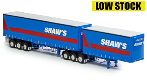 1:50 scale diecast model of Freighter T-Liner B Double Trailer Set - Shaw's Transport