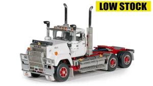 1:50 Scale Diecast Model of Mack Superliner Day Cab Series 1 - White over Red