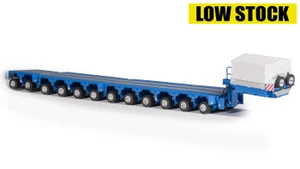 1:50 Scale Diecast Model of Scheuerle 12-Axle InterCombi Trailer - Light Blue