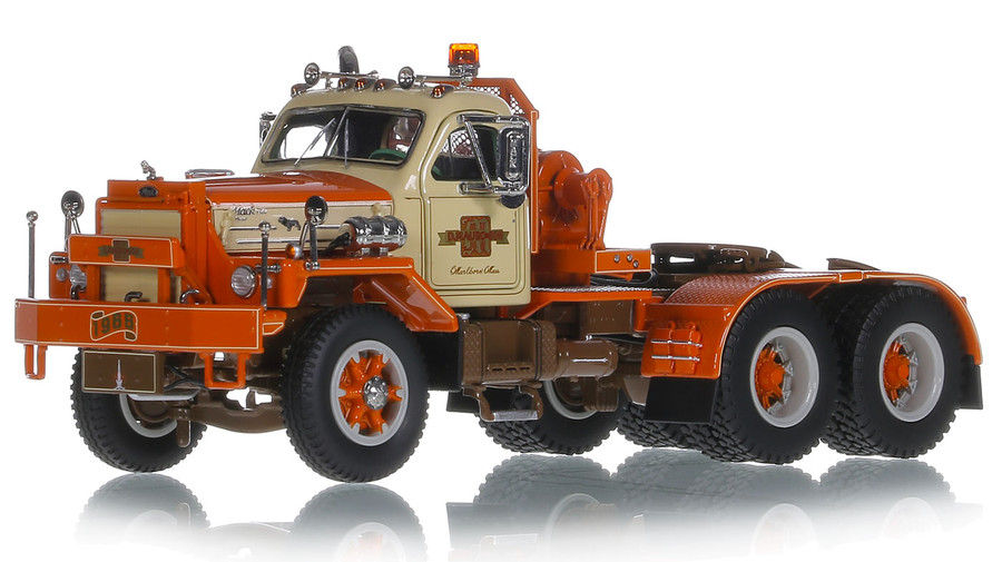 1:50 scale diecast scale model of D. Mauro & Sons 1965 Mack B-87 tandem axle tractor