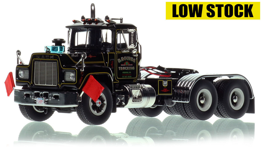 1:50 scale model of D. Rounds Trucking 1979 Mack R686