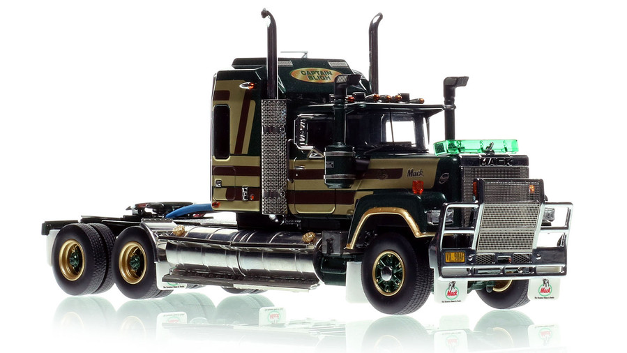 1:50 scale model of Mack Bicentennial Superliner II Tandem-Axle Sleeper - Captain Bligh AU by Drake Collectibles 1:50 scale model of Mack Bicentennial Superliner II Tandem-Axle Sleeper - Captain Bligh AU by Drake Collectibles