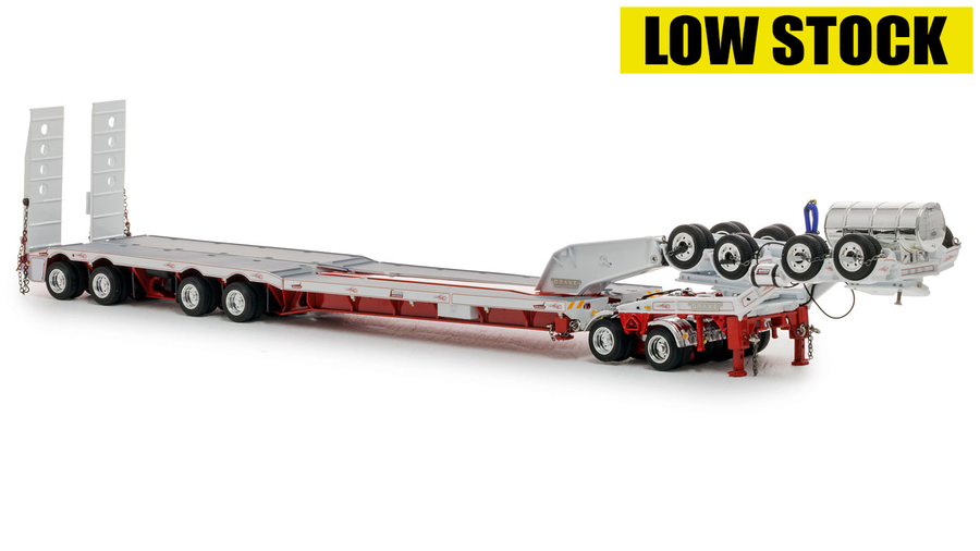 1:50 scale diecast model of Drake Trailers 4x8 Swingwing Drop Deck Trailer + 2x8 Dolly - Bowers 10th Anniversary