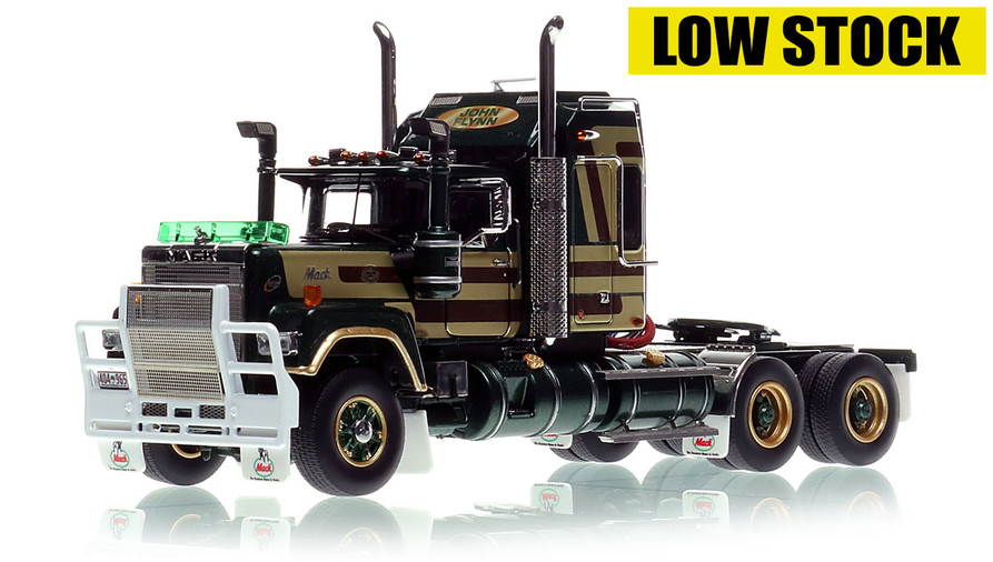 1:50 scale model of Mack Bicentennial Superliner II Tandem-Axle Sleeper -John Flynn AU 1:50 scale diecast model by Drake Collectibles