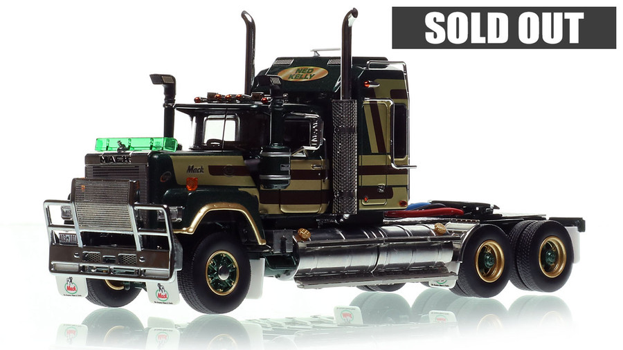 1:50 Scale Diecast Model of Mack Bicentennial Superliner II Tandem-Axle Sleeper - Ned Kelly AU