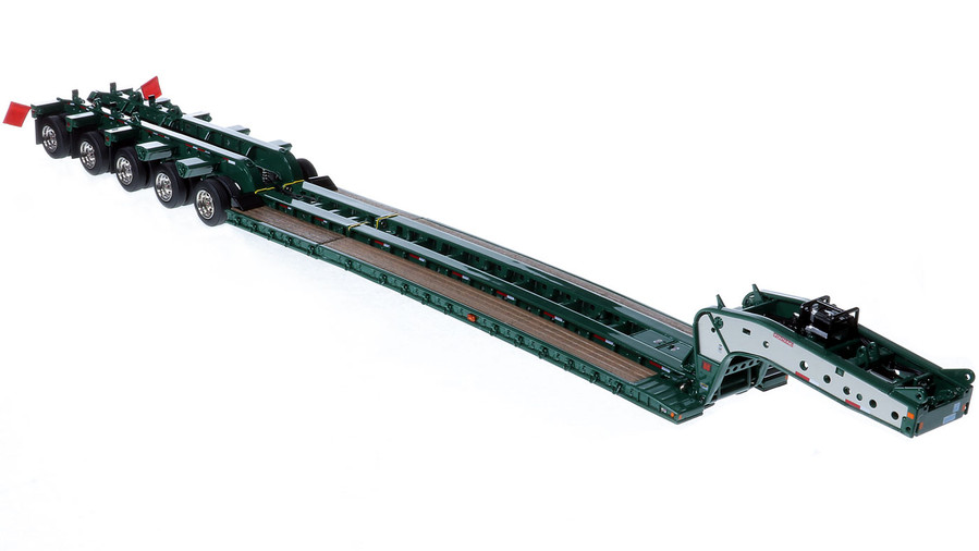 1:50 Scale Diecast Model of Fontaine Magnitude 80 - 100-Ton 5-Axle Step Deck Trailer - Green 6005