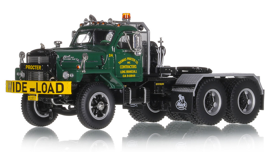 1:50 scale diecast model of Thomas Procter Co. 1963 Mack B-813SX Tandem Axle Tractor