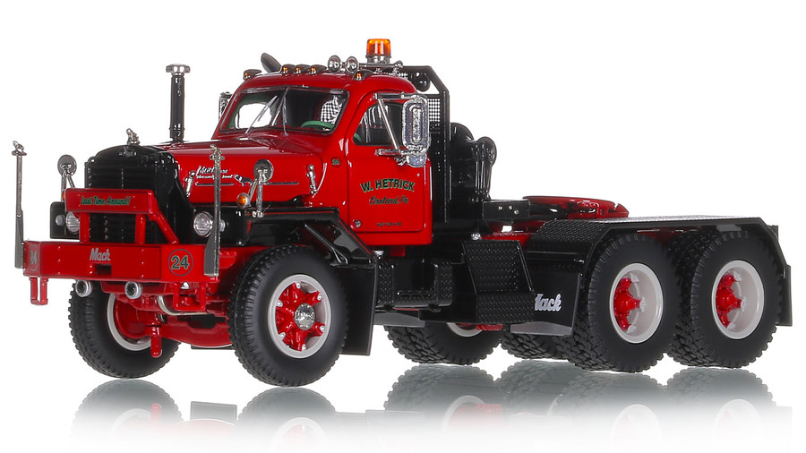 1:50 scale diecast model of W. Hetrick Mack B-81 Tandem Axle Tractor