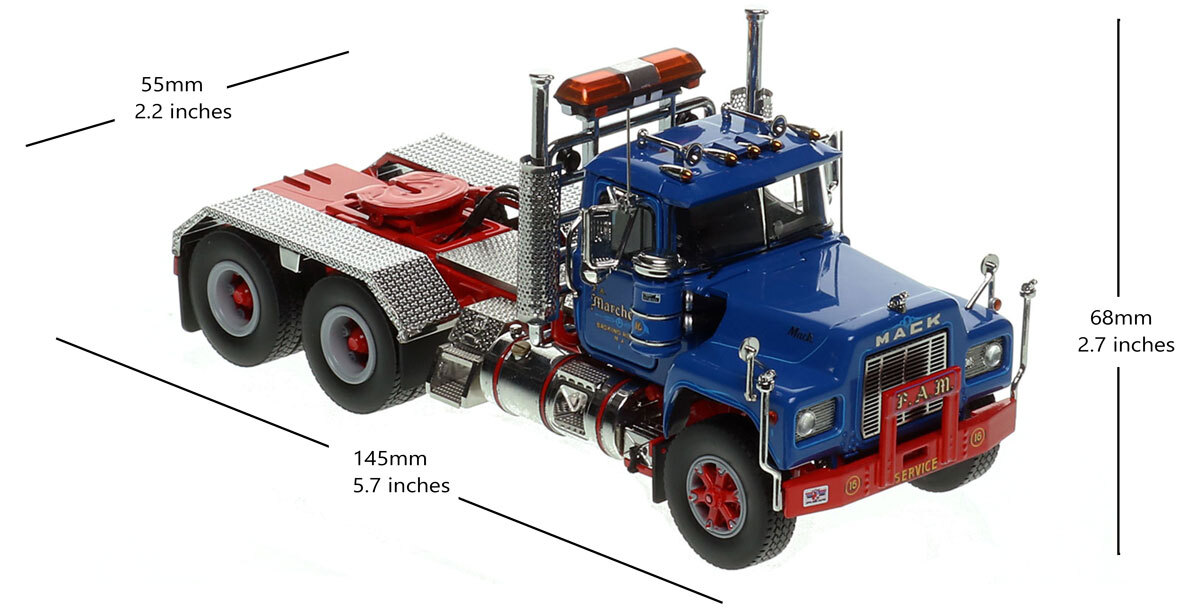 Heavy Haul Replicas F.A. Marchello 1985 Mack R688ST tandem axle
