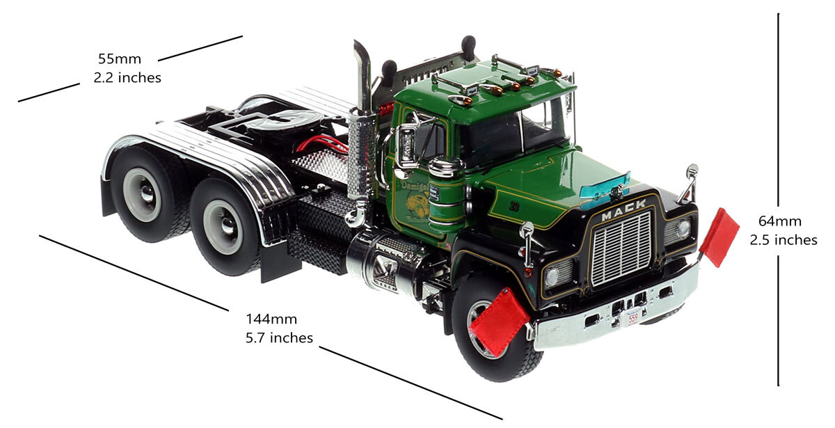 Heavy Haul Replicas Damigella Collection Mack R600 tandem axle tractor