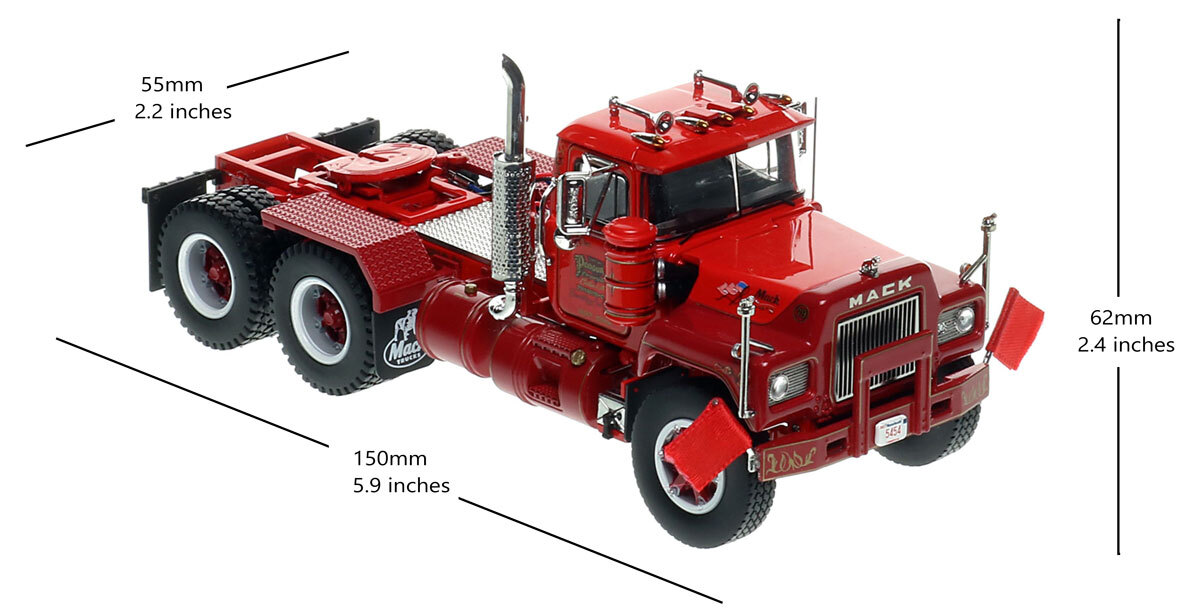 Heavy Haul Replicas Podgurski Corporation 1979 Mack RD686SX tandem