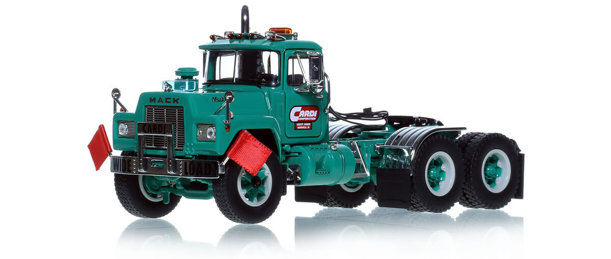 1:50 scale diecast model of  Cardi Corporation Mack R600 Tandem Axle Tractor
