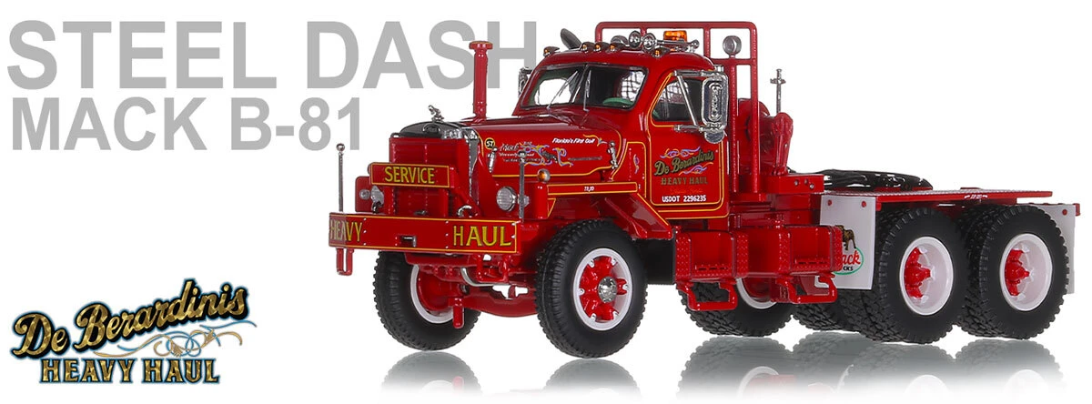1:50 Scale Diecast Model of DeBerardinis Heavy Haul Mack B-81 Tandem Axle Tractor