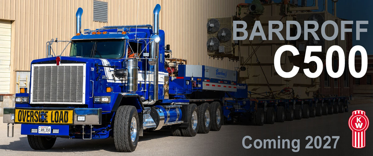 1:50 scale Kenworth C500 diecast model for Bardroff Heavy Haul coming soon
