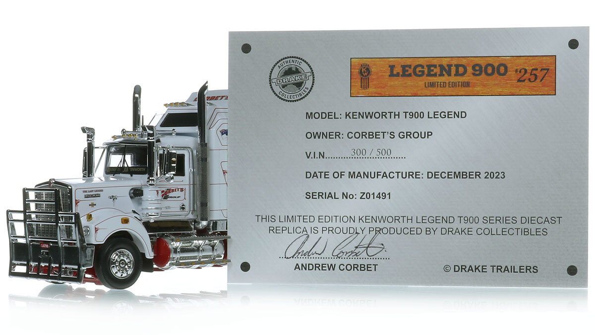 自動車 Gakken TRUCK & TRAILER SET Drake Collectibles Kenworth T900 Tandem Axle Tractor with