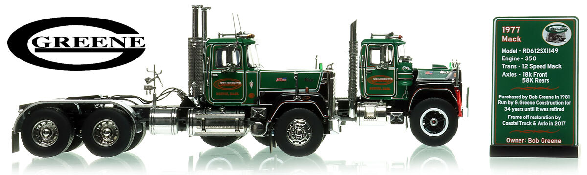 Shop 1:50 scale Greene diecast Mack models