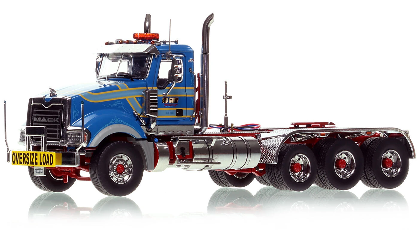 1:50 Scale Diecast Model of Sid Kamp Trucking 2018 Mack Titan Tri-axle Tractor