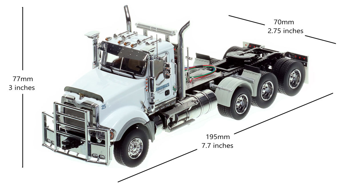 Dimensions of Kyle Hemmersbach Trucking 2009 Mack Titan 