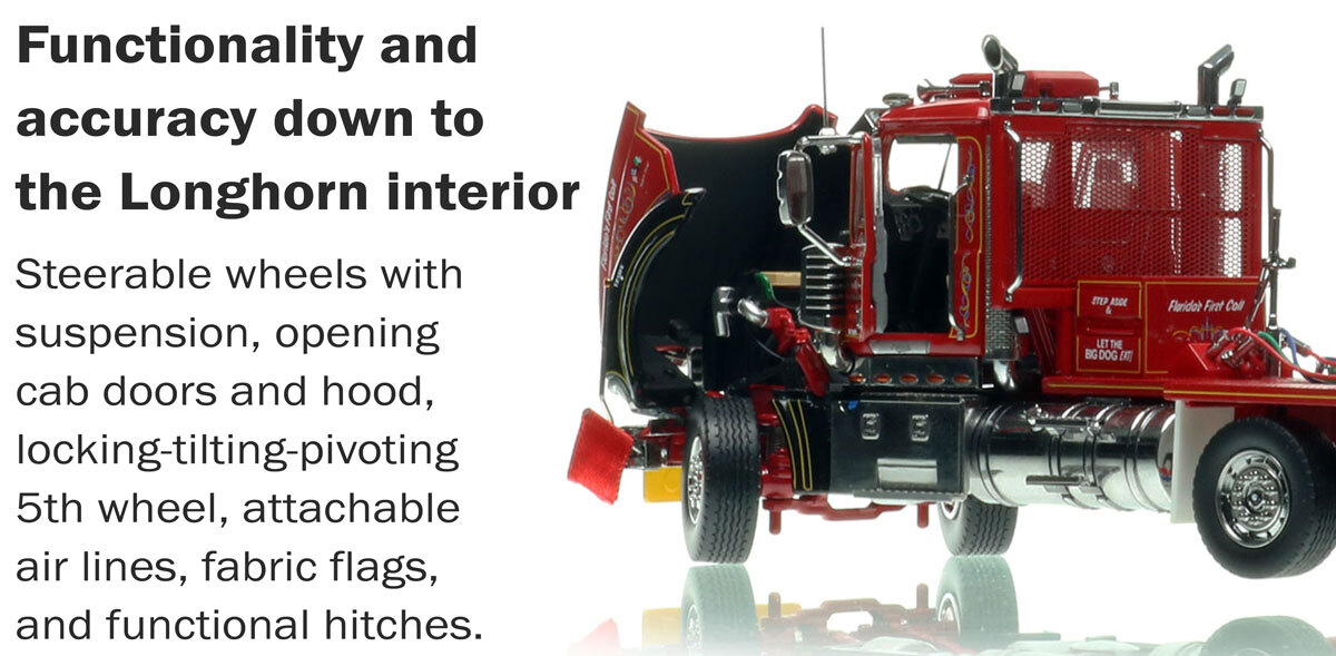 Functionality of the 1:50 scale DeBerardinis Heavy Haul 2011 Mack Titan