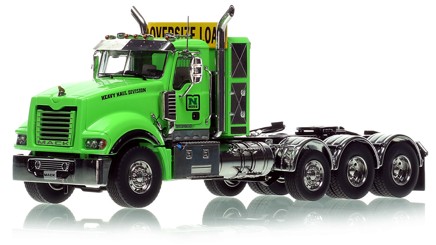 1:50 Scale Diecast Model of Nuss Truck & Equipment 2014 Mack Titan Tri-axle Tractor