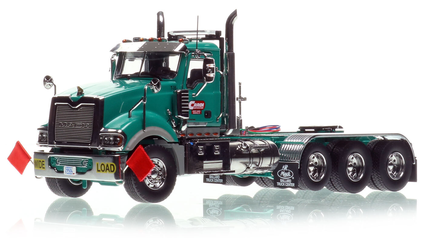 1:50 Scale Diecast Model of Cardi Corporation 2014 Mack Titan Tri-axle Tractor