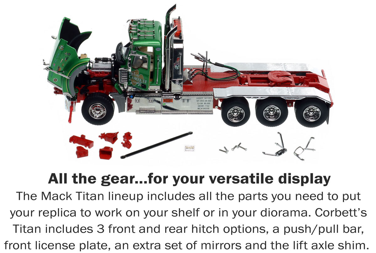 Parts and accessories of Thomas F. Corbett 2011 Mack Titan