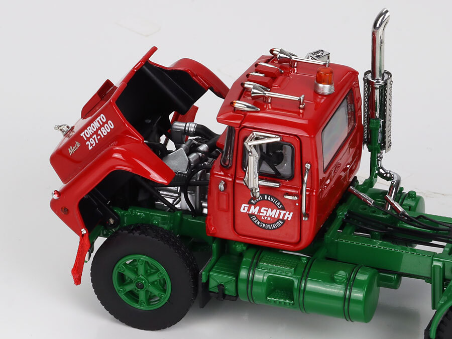 1:50 scale diecast model of G.M. Smith Mack R600 Tandem Axle Tractor