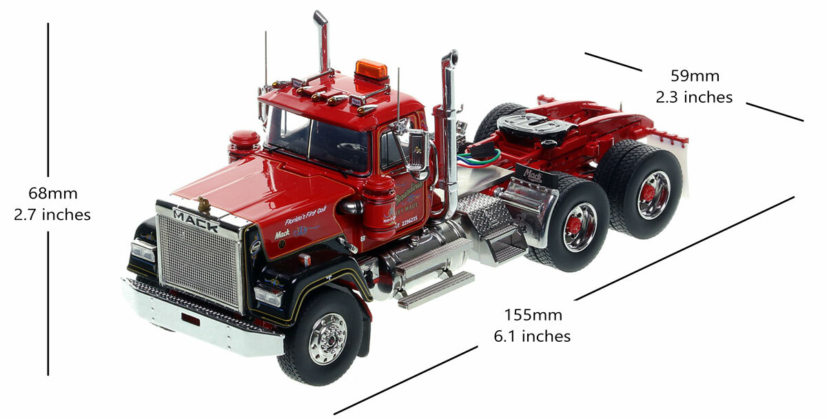 DeBerardinis Heavy Haul 1991 Mack Superliner Dimensions