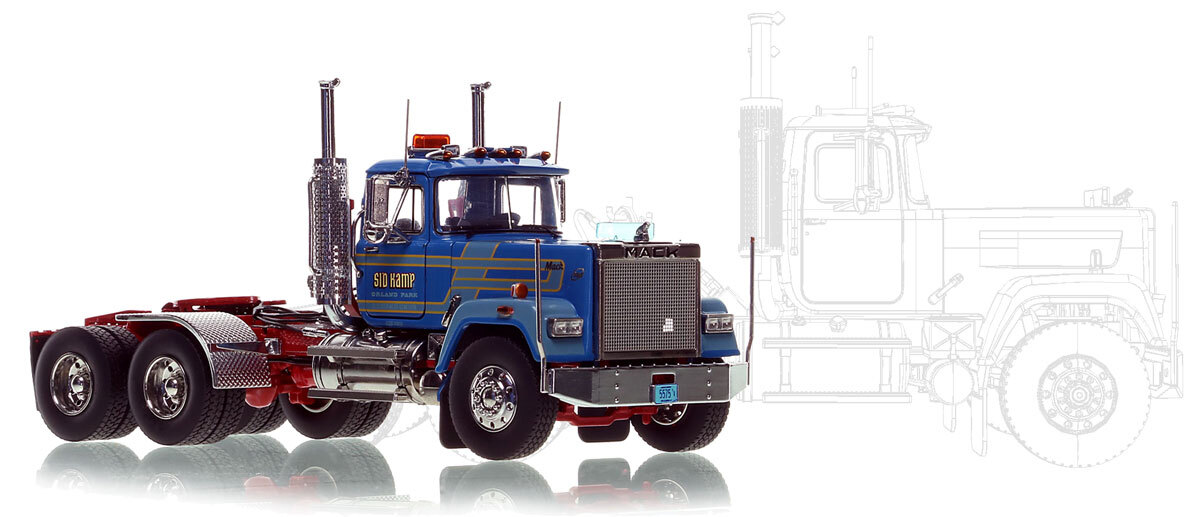 1:50 scale diecast  Sid Kamp Trucking 1987 Mack Superliner 714