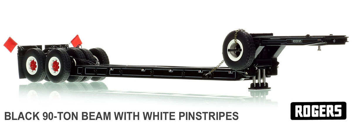 1950s Rogers 90-Ton Beam Trailer - Black with White Pinstripes