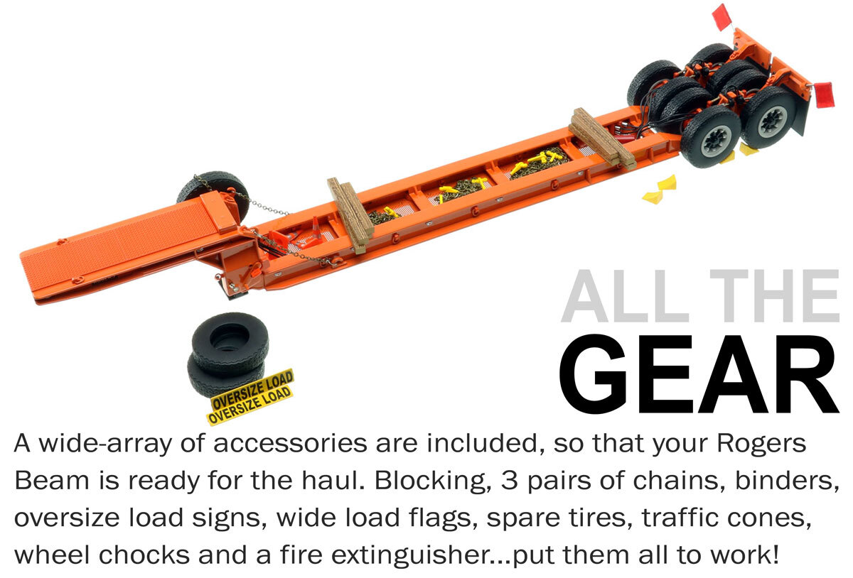 Accessories' included with 1:50 scale