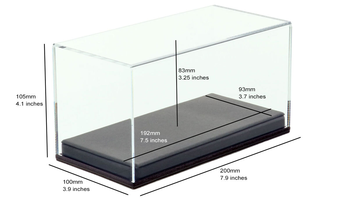 Dimension of Heavy Haul Replicas Custom Display Case - 200mm