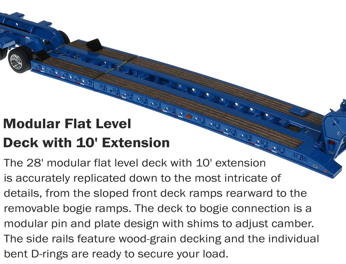 Modular Flat Level Deck of 1:50 Scale Diecast Model of Sid Kamp Trucking Fontaine Magnitude 80 - 3x3x3 Flat Level Deck Trailer