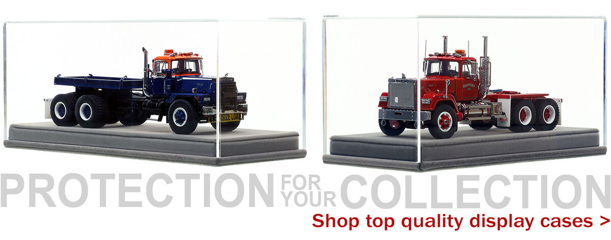 Heavy Haul Replicas diecast scale model display cases