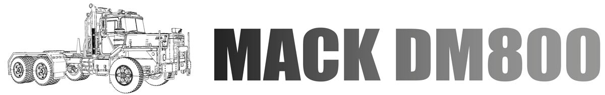 1:50 scale Mack DM800 models by Heavy Haul Replicas