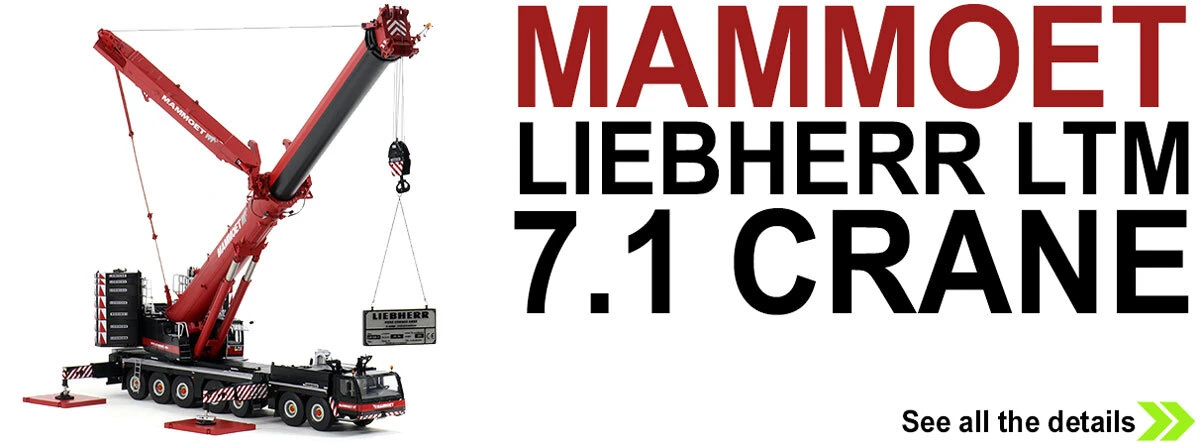 1:50 diecast scale model of Mammoet Liebherr LTM 1400 7.1 All-Terrain Crane