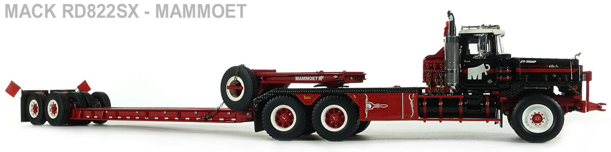 RD800 Truck for 1950s Rogers 90-Ton Beam Trailer - Mammoet