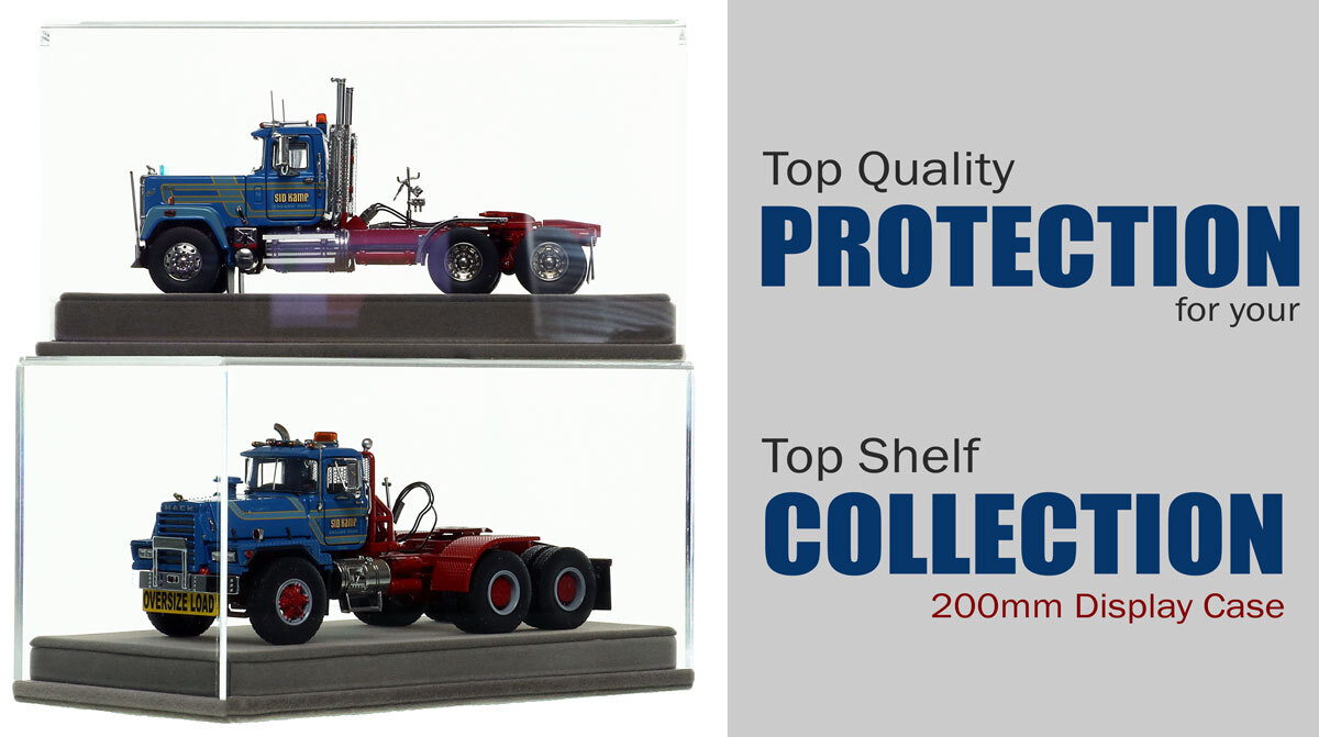 HEAVY HAUL REPLICAS, MACK Superliner avec essieux Tandem Rouge KENNEDY