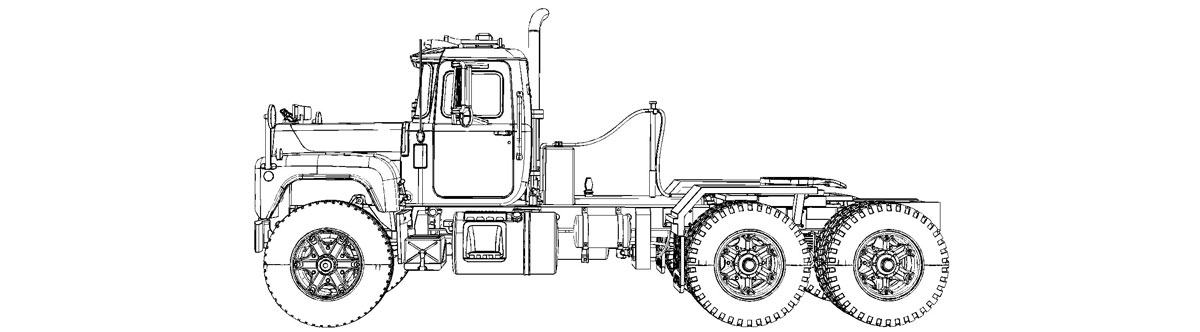 Build your R Model Mack 1:50 scale model with Heavy Haul Replicas