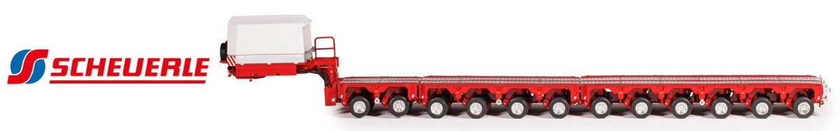 1:50 scale fully functional diecast models of Scheuerle trailers
